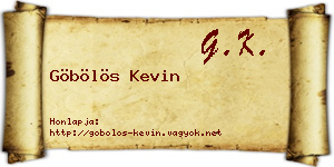 Göbölös Kevin névjegykártya